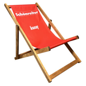 Premium Liegestuhl "Tallymann" mit Deinem Wunschmotiv, Logo oder Foto