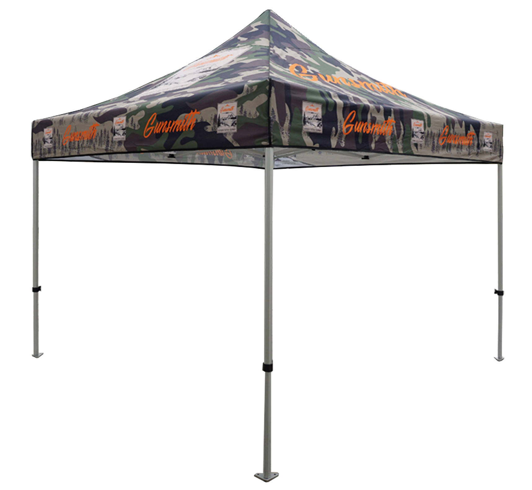 Faltzelt 3×3 m HEX 40 – bedruckt mit Deinem Logo – Ansicht 2