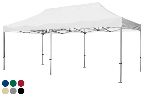 Faltzelt 3×6 m HEX 50 – bedruckt mit Deinem Logo